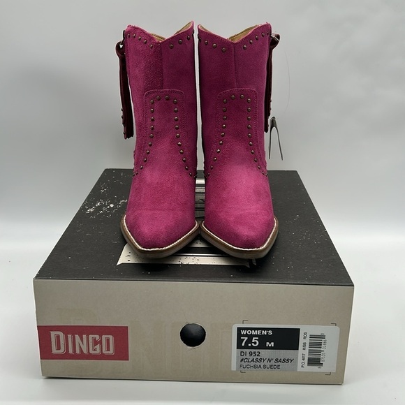 755- Dingo Suede Ankle Women's Boots Size 7.5 M NWT - Picture 9 of 10